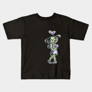 Zombie Girl Kids T-Shirt